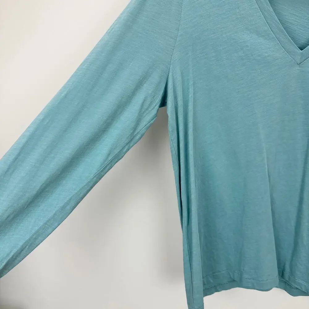 NEW J.Crew Long-sleeve vintage slub cotton V-neck tee Shirt Basics Equanimity XL